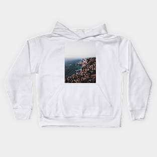 Ocean cliffs in Portugal Kids Hoodie